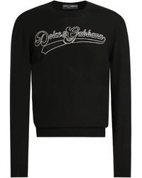 Dolce & Gabbana - Logo Crew Neck Knitwear - Lyst