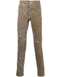 Purple Brand - Corduroy Bandana-Print Skinny Jeans - Lyst