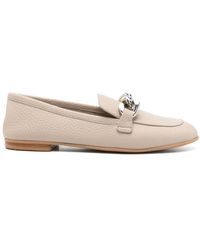 Casadei - Chain-Detail Loafers - Lyst
