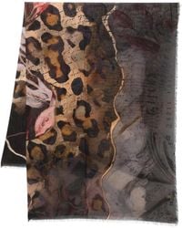 D'Aniello - Foulard Leopardato - Lyst