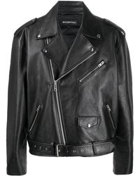 Balenciaga Leather jackets for Men | Online Sale up to 42% off | Lyst