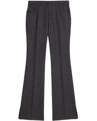 Ami Paris - Mid-rise Flared Trousers - Lyst
