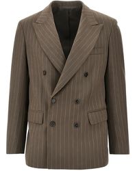 MARSĒM - Doppelreihiges Sakko mit Nadelstreifen - Lyst