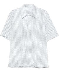Orian - Geometric-Print Short-Sleeve Shirt - Lyst