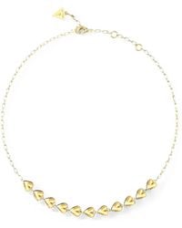 Guess - Heart-Pendant Cable-Link Necklace - Lyst