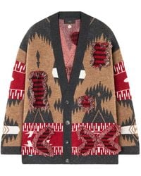 Alanui - Patterned Fringed Cardigan - Lyst