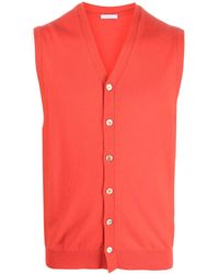 Malo - Button-Up Knitted Vest - Lyst