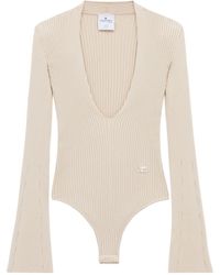 Courreges - Ribbed-knit Bodysuit - Lyst