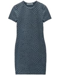 Alexander Wang - Jacquard Logo Mini Dress - Lyst