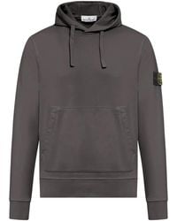 Stone Island - Drawstring Hood Sweatshirt With Pocket - Lyst