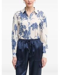 Guess - Floral-Print Button-Fastening Shirt - Lyst
