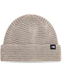 The North Face - Tnf Fisherma Logo-Patch Beanie Hat - Lyst