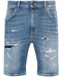 Dondup - Jeans-Shorts mit Tragefalten - Lyst