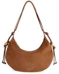 Coccinelle - Petit Sac Porté Épaule Tess En Daim - Lyst
