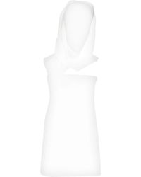 Ferragamo - Hooded Mini Dress - Lyst