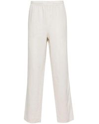 Aspesi - Linnen Straight Broek - Lyst