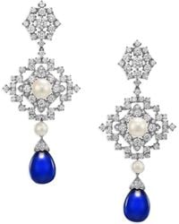 Anabela Chan - 14K And Rhodium Vermeil Pixelise Multi-Stone Earrings - Lyst