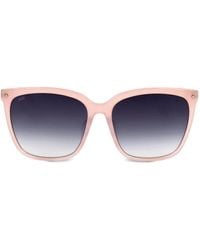 MCM - Zonnebril Met Vierkant Montuur En Goudkleurig Detail - Lyst