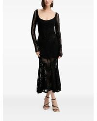 Charo Ruiz - Long-Sleeve Lace Evening Dress - Lyst