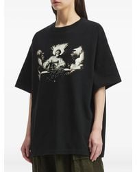 Y's Yohji Yamamoto - Graphic-Print Cotton T-Shirt - Lyst