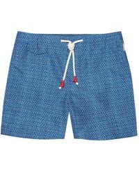 Orlebar Brown - Drawstring Patterned Swim Shorts - Lyst
