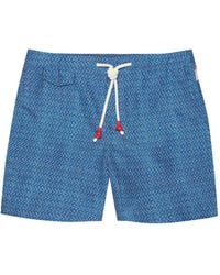 Orlebar Brown - Drawstring Patterned Swim Shorts - Lyst