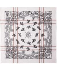 Prada - Foulard Volanté À Franges - Lyst