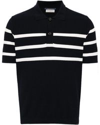 Paul & Shark - Striped Cotton Polo Shirt - Lyst