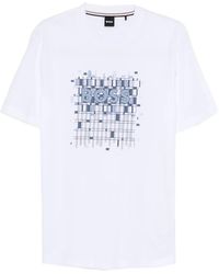 BOSS - Logo-Detail T-Shirt - Lyst