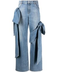 Blumarine - Weite Jeans mit Schleife - Lyst