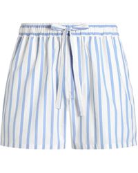 Dolce & Gabbana - Dolce & Gabbana Striped Bermuda Shorts With Drawstring - Lyst