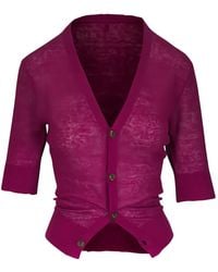 R13 - Short-Sleeve V-Neck Cardigan - Lyst