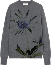 Blumarine - Pullover mit Blumenperlen - Lyst
