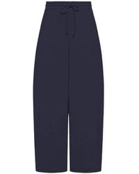 Max Mara - Drawstring Wide-Leg Track Pants - Lyst
