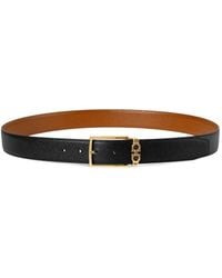 Ferragamo - Gancini Grained-Leather Belt - Lyst