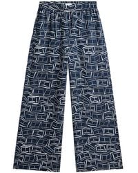Tommy Hilfiger - Pantalon Ample En Lin À Imprimé Géométrique - Lyst