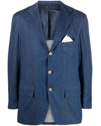 Kiton - Single-Breasted Blazer - Lyst