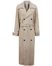 S.W.O.R.D - Manteau Croisé À Taille Ceinturée - Lyst
