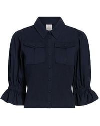 Cinq À Sept - Lyric Ruffled Pocket Shirt - Lyst