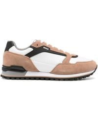 BOSS - Panelled-Design Sneakers - Lyst