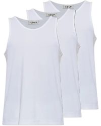 CDLP - Ribbed-Knit Tank Top (Set Of Three) - Lyst
