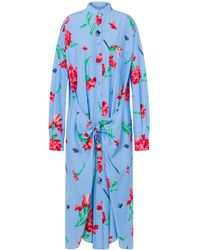 Moschino - Abito Midi A Fiori - Lyst
