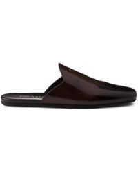 Prada - Slippers Van Geborsteld Leer - Lyst