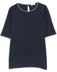 Brunello Cucinelli - Top Con Decorazione Monili - Lyst