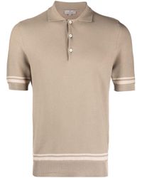 Canali - Short-sleeve Cotton Polo Shirt - Lyst
