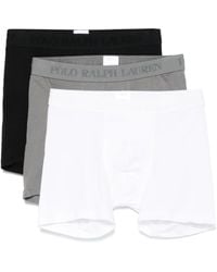Polo Ralph Lauren - Set aus drei Boxershorts mit Logo-Bund - Lyst