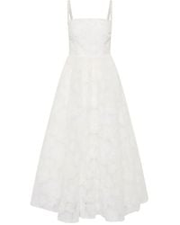 Rebecca Vallance - Robe Mi-Longue Deliah À Fleurs Brodées - Lyst