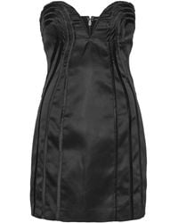 ROTATE BIRGER CHRISTENSEN - Satin Mini Dress With Sweetheart Neckline - Lyst