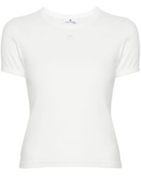 Courreges - Reedition Contrast Cotton T-shirt - Lyst