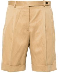 Brioni - Pleated Tailored Shorts - Lyst
